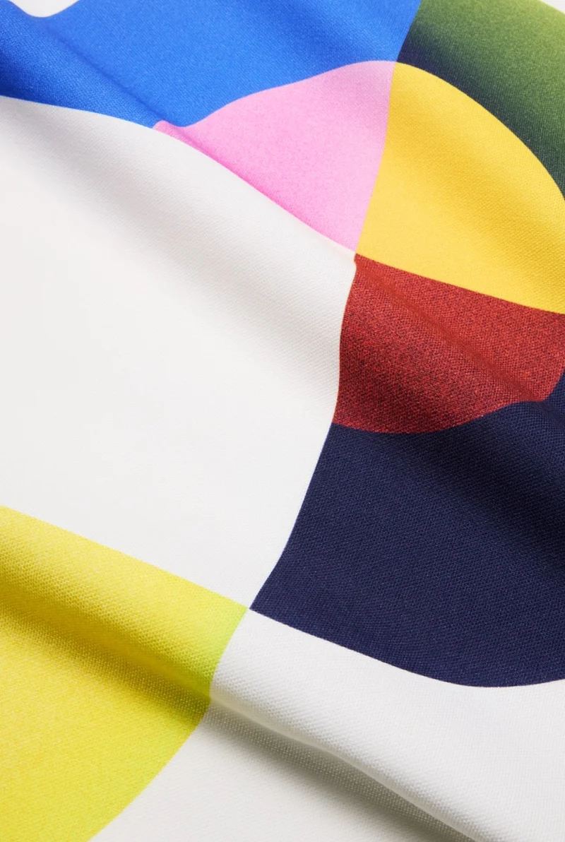 Artist Cotton Shower Curtain "Rondo" by Christoffer Joergensen