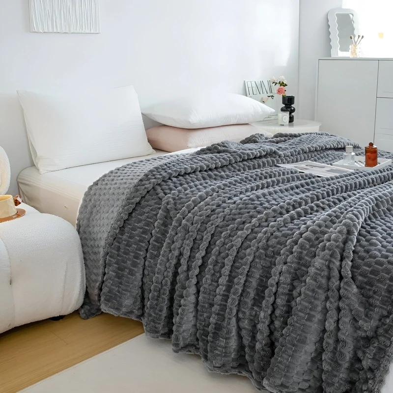 Kuscheldecke Mikrofaser | Superweiche warme Decke für Sofa und Bett | Wärmeisolierend und waschbar bei 30 °C