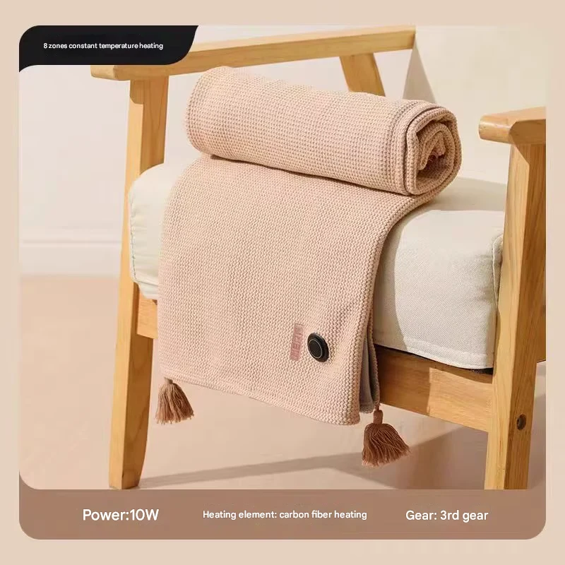 USB Heizdecke 150 × 80 cm | Wärmedecke mit 8 Heizzonen, 3 Heizstufen und 10 W für Zuhause, Büro, Reisen und Camping