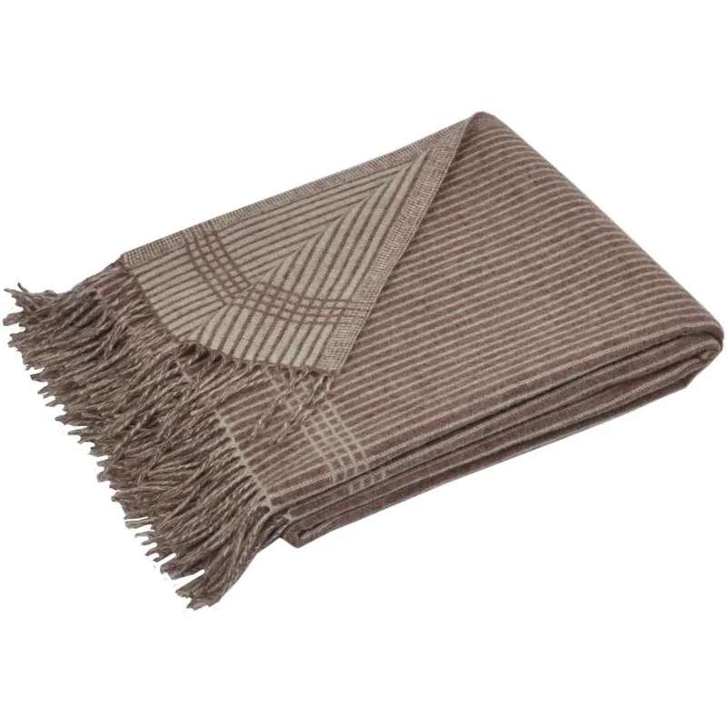 Merino Doubleface Decke Streifen