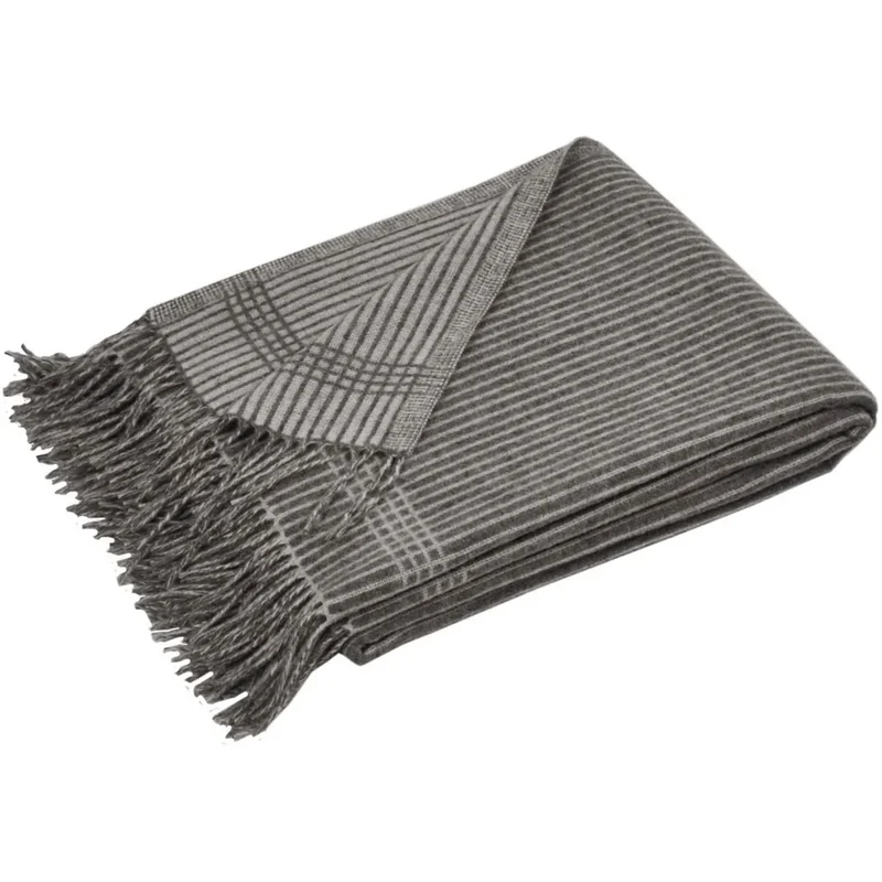 Merino Doubleface Decke Streifen