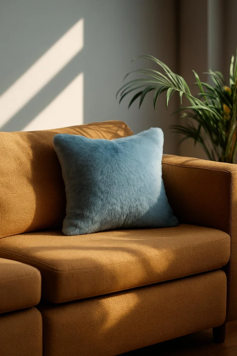 Fluff Cushion "Fluff" - Light Blue