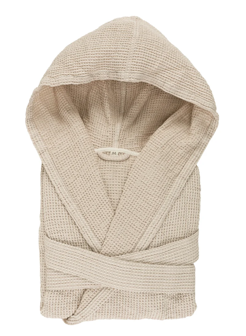 Pikee Bademantel "Bees" - Large / 770 Linen