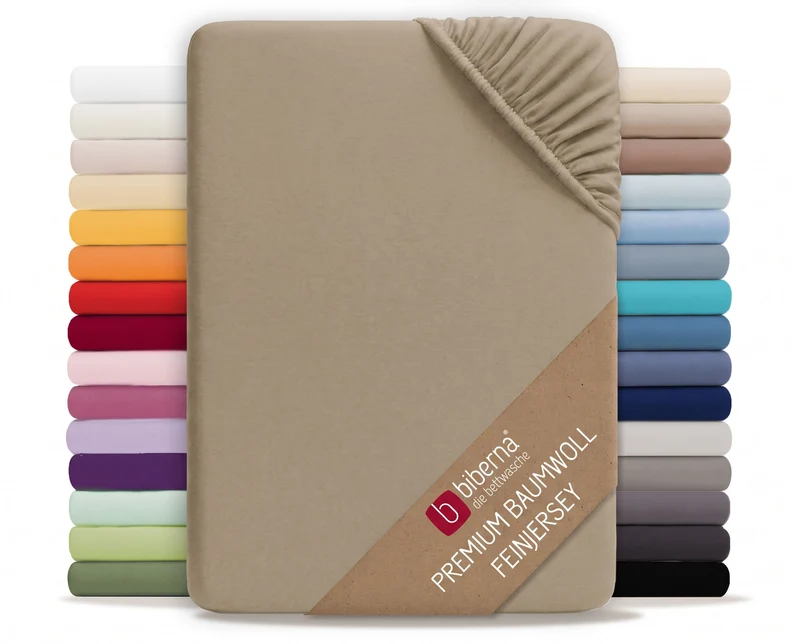 biberna Feinjersey Kinder-Spannbetttuch (0077144)