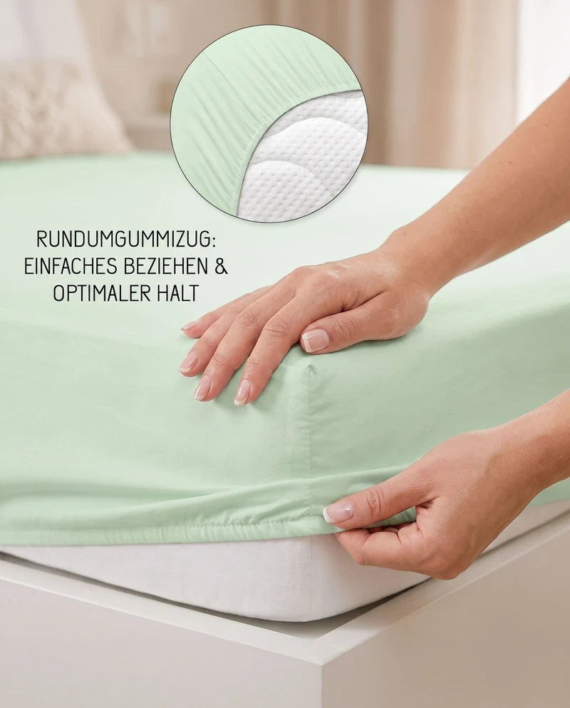 biberna Feinjersey Spannbetttuch (0077144)