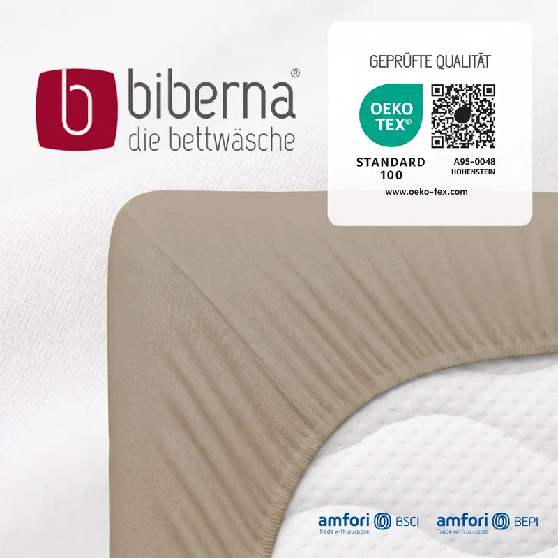 biberna Feinjersey Spannbetttuch (0077144)
