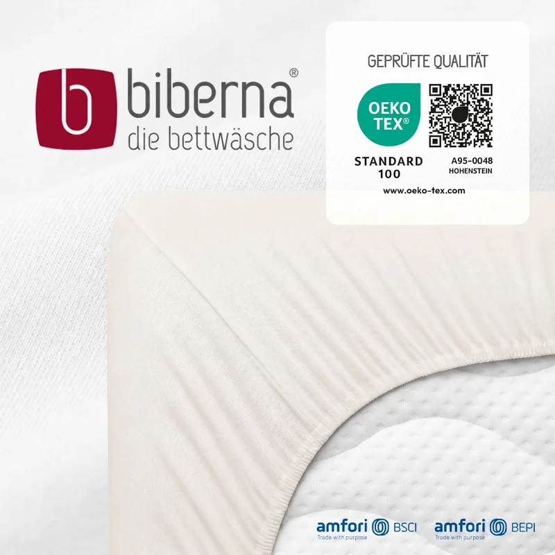 biberna Feinjersey Spannbetttuch (0077144)