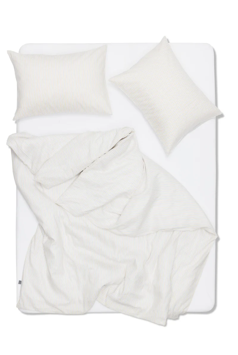 Linen Cotton Bedding "Casa Mare" in Capri Stripe