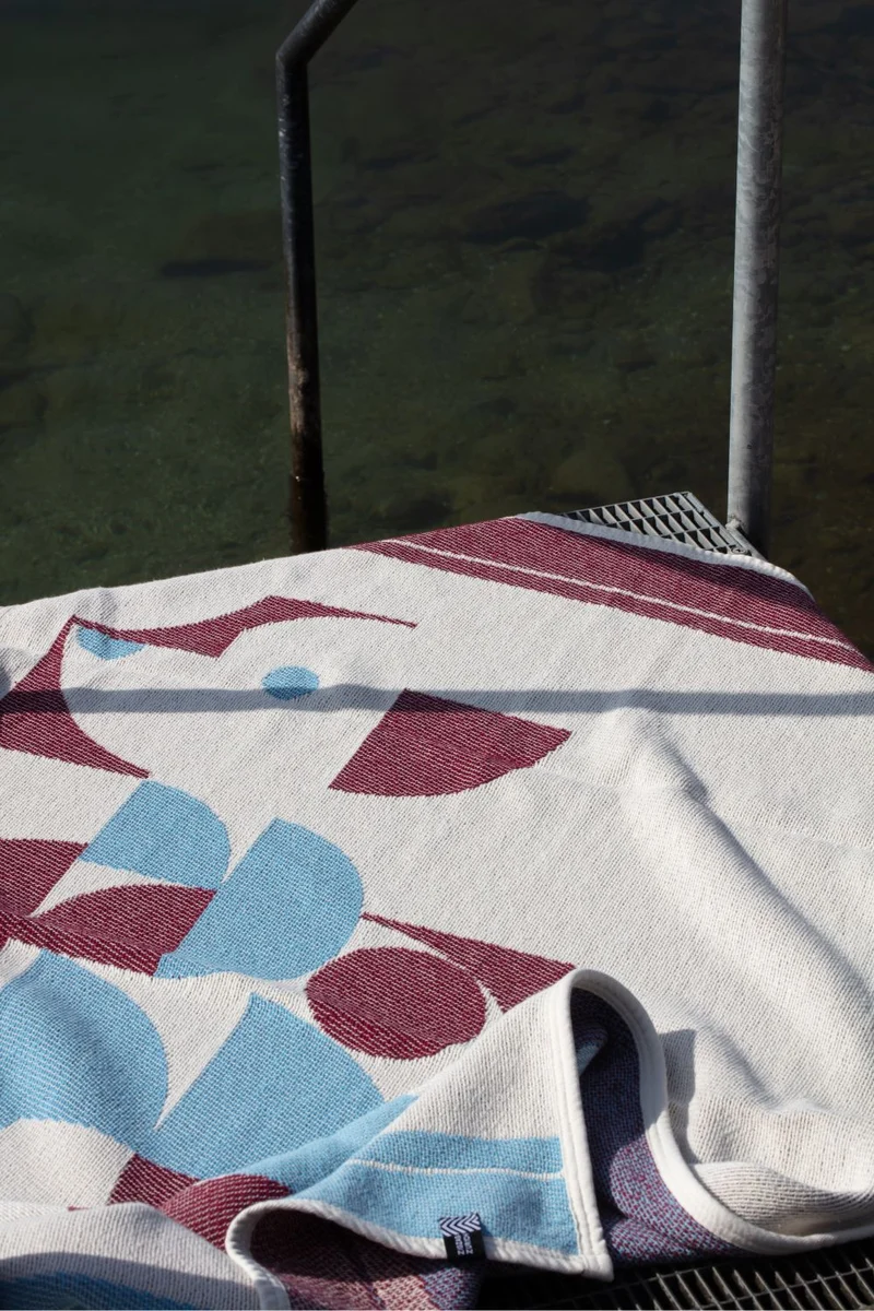 Cotton Beach Towel & Mini Blanket “Pooch” by Noru Seohyun Salur