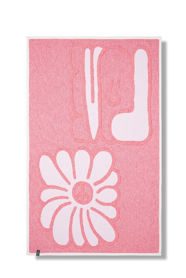 Cotton Beach Towel & Mini Blanket “Love” by Jody Barton