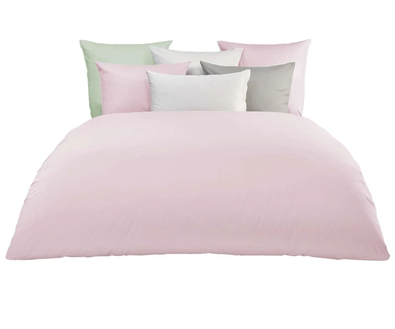 Satin Spannbettlaken "Fischbacher 105", 200 x 200 cm / Rosa
