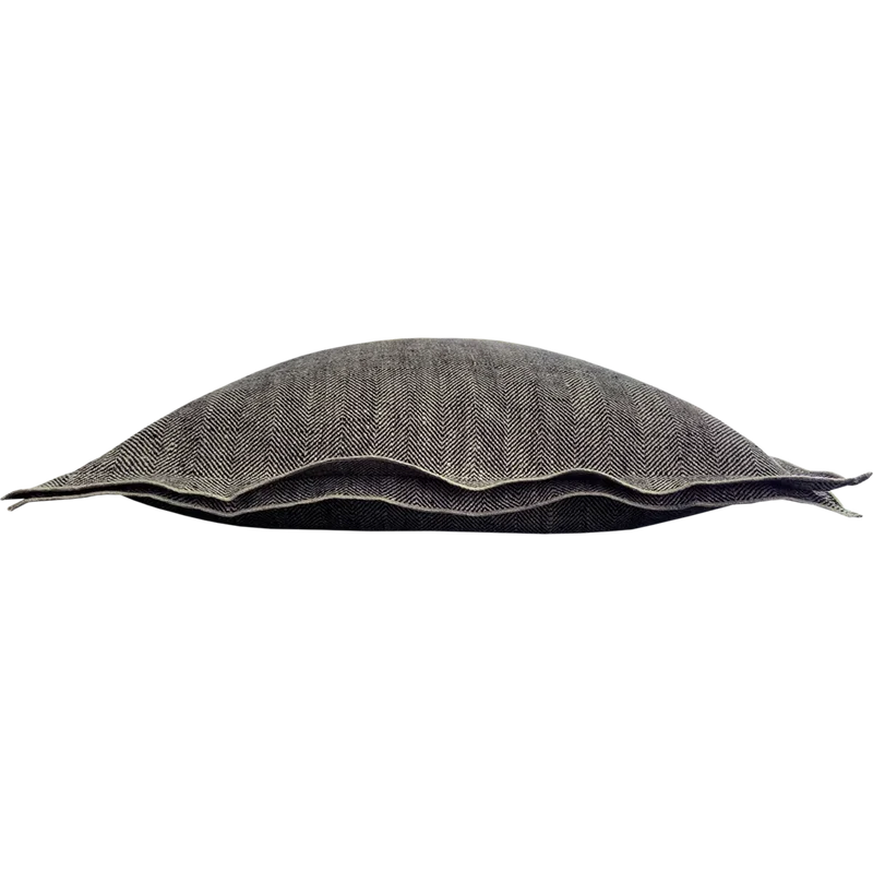 Leinen Kissenhülle mit Fischgrät-Muster 2er-Pack