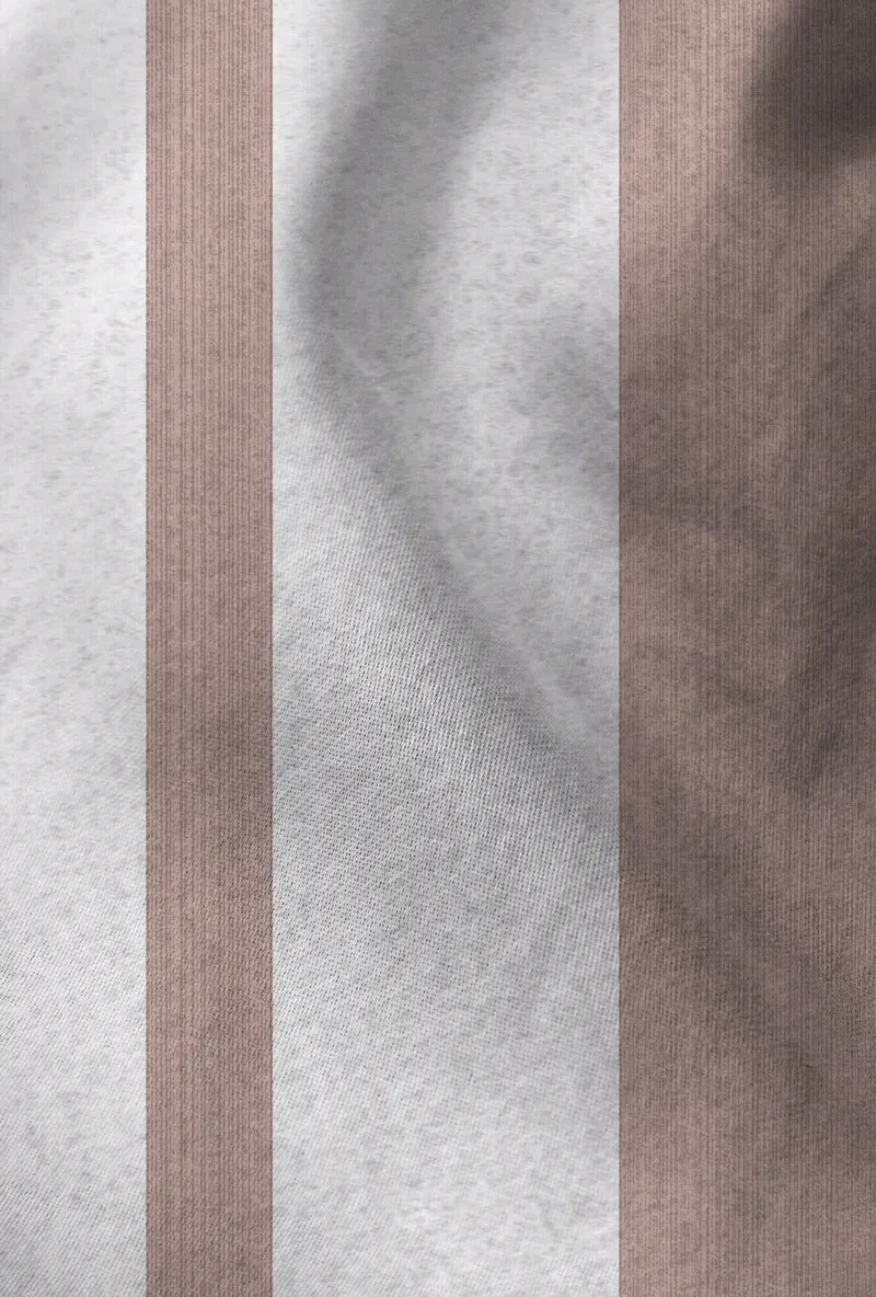 Thermo-Fleece Bettwäsche aus 100 % Polyester | Federleicht und besonders warm mit Streifendesign | Schnell trocknend, 40 °C waschbar