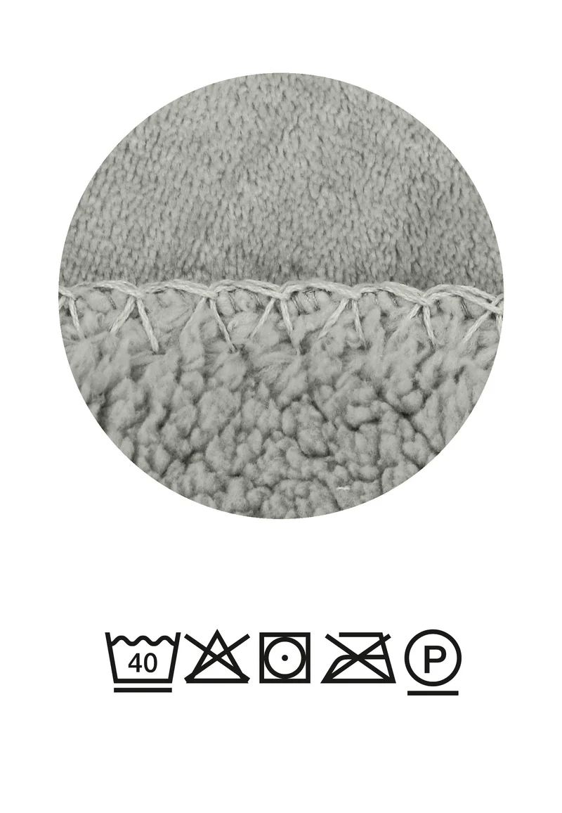 Teddyfleece Wohndecke aus weichem Fleece | Zweiseitig mit flauschiger Teddyseite und glatter Sherpa-Optik | Waschbar bei 60 °C