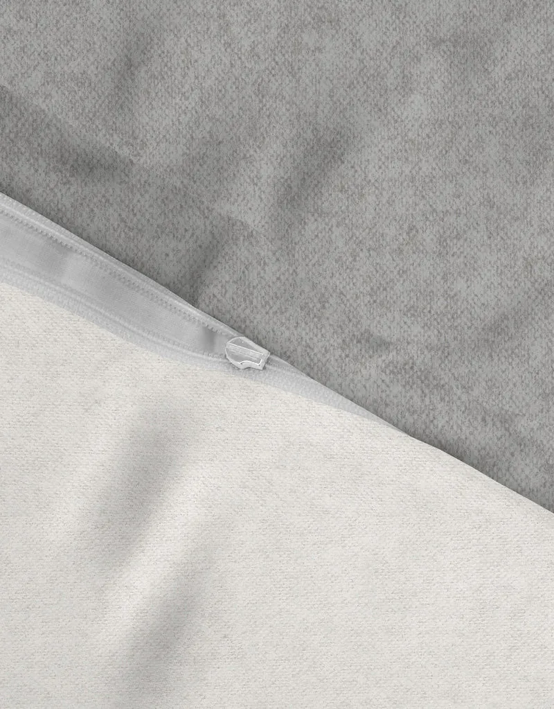 Melange Flanell Bettwäsche aus 100 % Baumwolle | Beidseitig angeraut, OEKO-TEX zertifiziert, mit Reißverschluss und 60 °C waschbar
