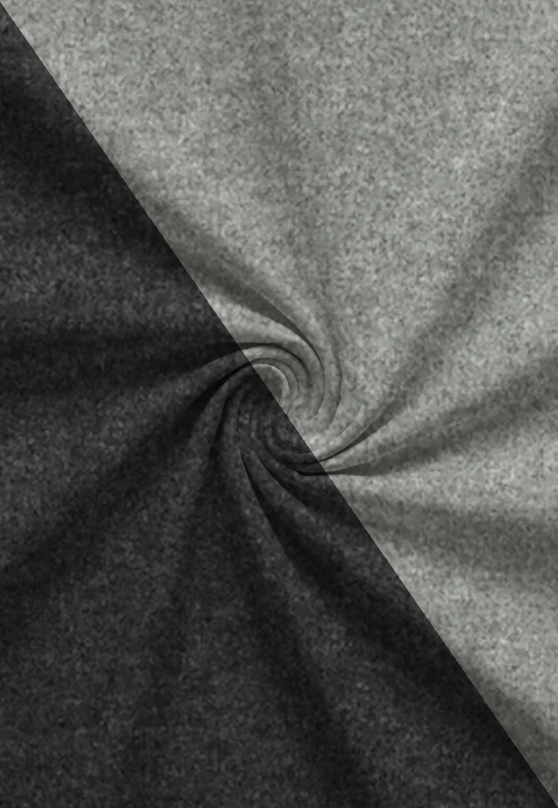 Melange Flanell Bettwäsche aus 100 % Baumwolle | Beidseitig angeraut, OEKO-TEX zertifiziert, mit Reißverschluss und 60 °C waschbar