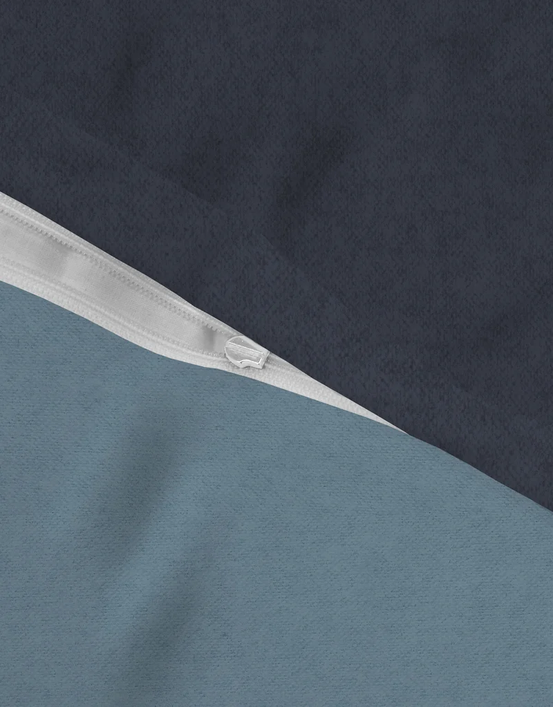 Melange Flanell Bettwäsche aus 100 % Baumwolle | Beidseitig angeraut, OEKO-TEX zertifiziert, mit Reißverschluss und 60 °C waschbar