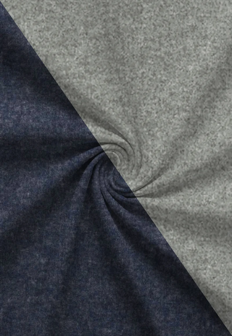 Melange Flanell Bettwäsche aus 100 % Baumwolle | Beidseitig angeraut, OEKO-TEX zertifiziert, mit Reißverschluss und 60 °C waschbar