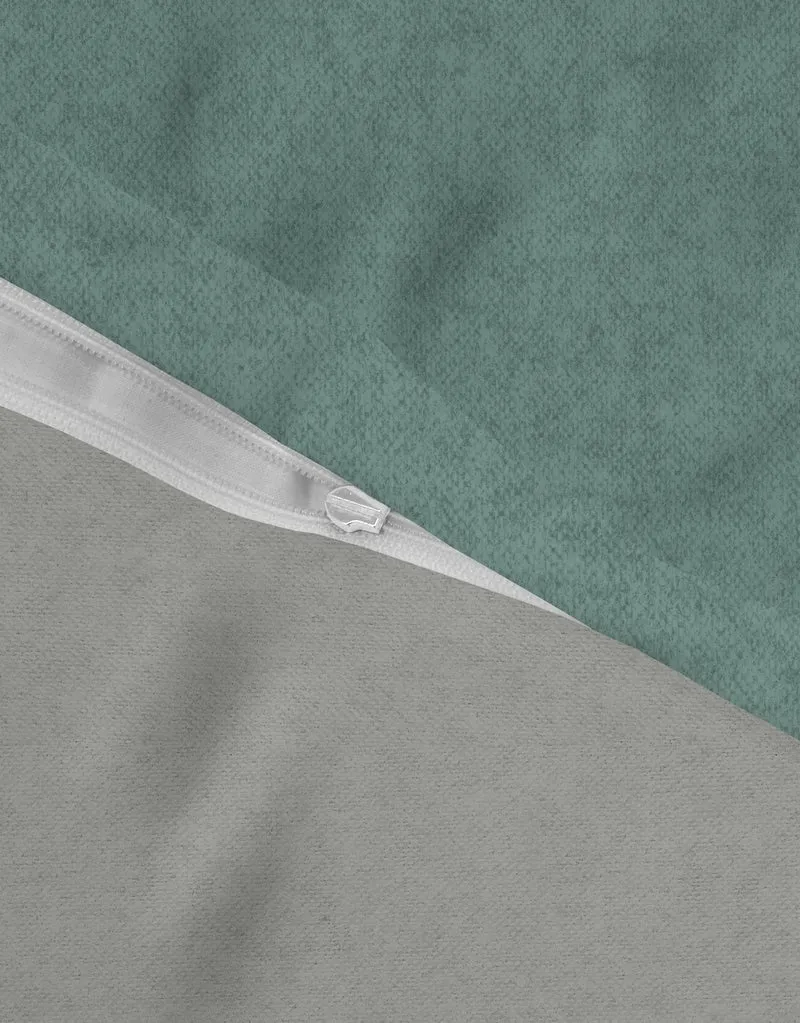 Melange Flanell Bettwäsche aus 100 % Baumwolle | Beidseitig angeraut, OEKO-TEX zertifiziert, mit Reißverschluss und 60 °C waschbar