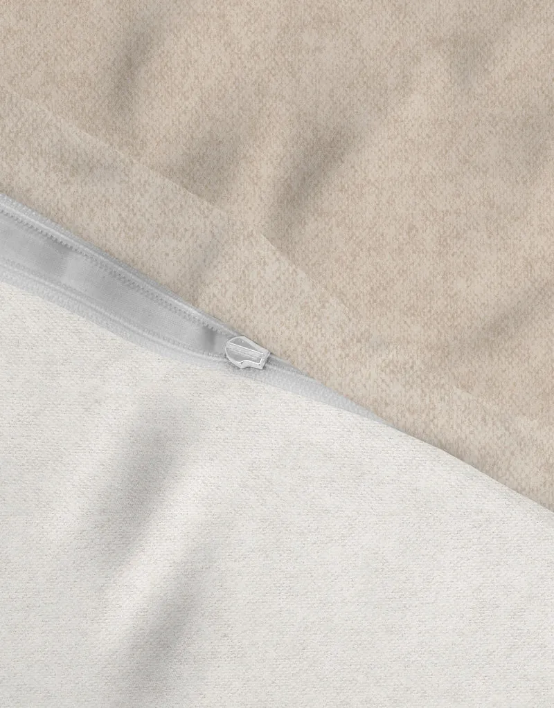 Melange Flanell Bettwäsche aus 100 % Baumwolle | Beidseitig angeraut, OEKO-TEX zertifiziert, mit Reißverschluss und 60 °C waschbar