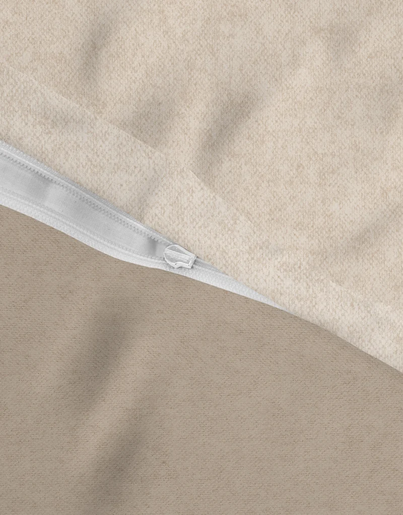 Melange Flanell Bettwäsche aus 100 % Baumwolle | Beidseitig angeraut, OEKO-TEX zertifiziert, mit Reißverschluss und 60 °C waschbar
