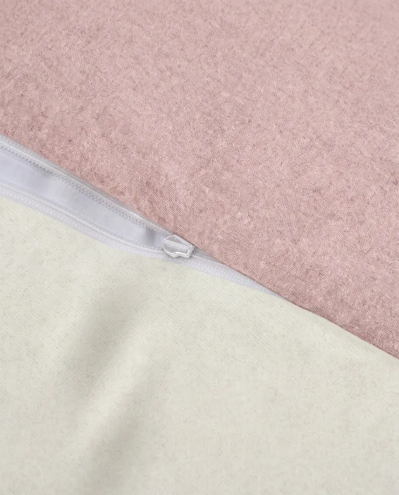 Melange Flanell Bettwäsche aus 100 % Baumwolle | Beidseitig angeraut, OEKO-TEX zertifiziert, mit Reißverschluss und 60 °C waschbar