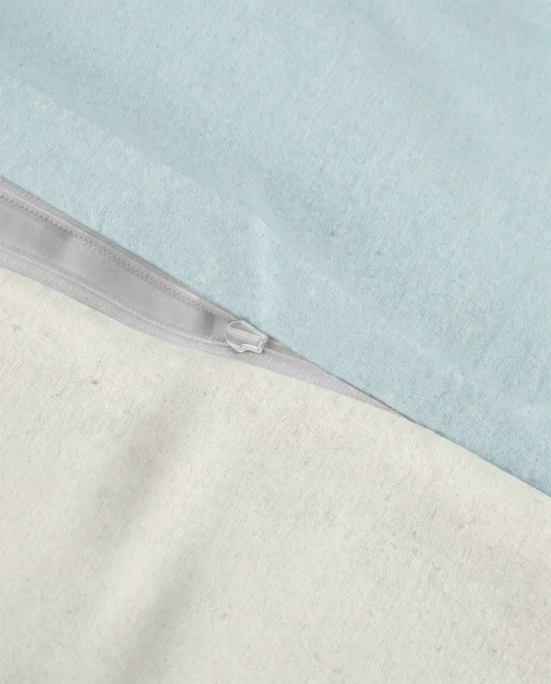 Melange Flanell Bettwäsche aus 100 % Baumwolle | Beidseitig angeraut, OEKO-TEX zertifiziert, mit Reißverschluss und 60 °C waschbar