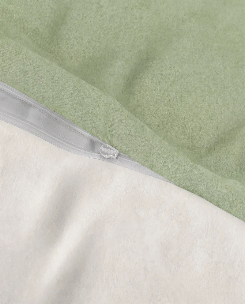 Melange Flanell Bettwäsche aus 100 % Baumwolle | Beidseitig angeraut, OEKO-TEX zertifiziert, mit Reißverschluss und 60 °C waschbar