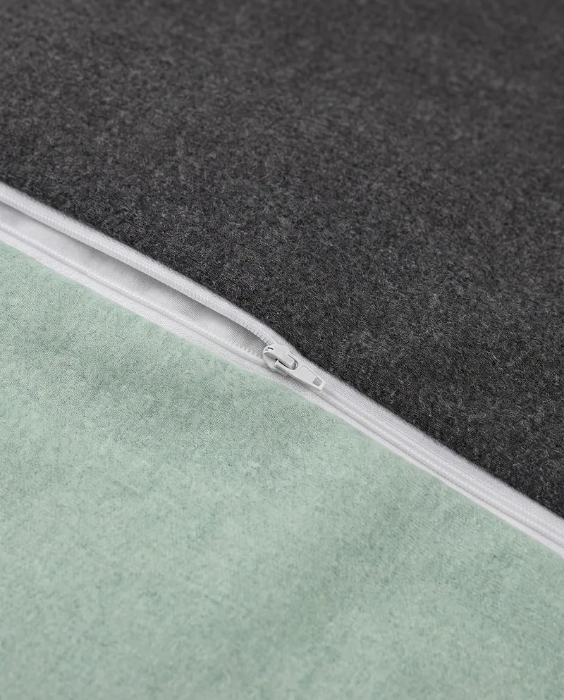 Melange Flanell Bettwäsche aus 100 % Baumwolle | Beidseitig angeraut, OEKO-TEX zertifiziert, mit Reißverschluss und 60 °C waschbar