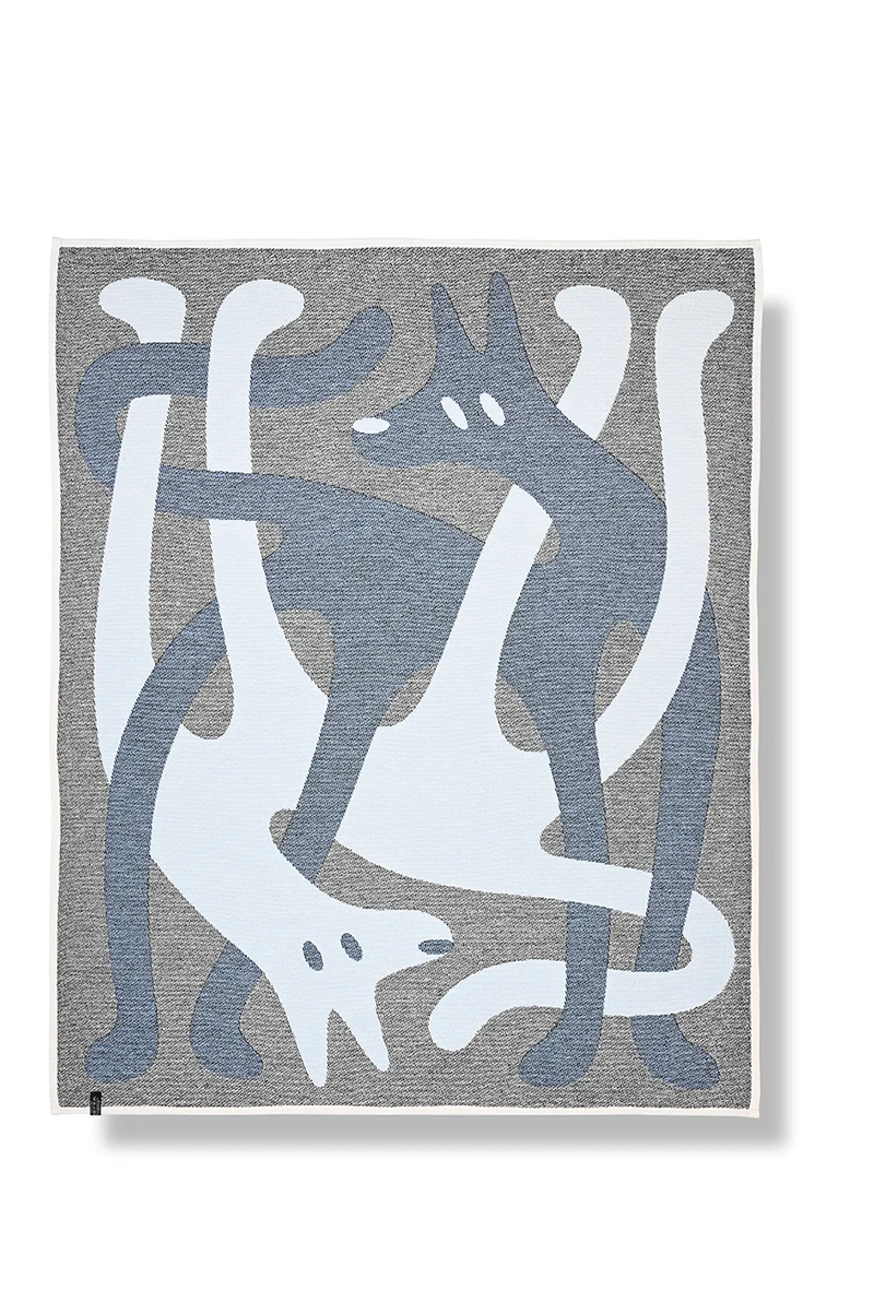 Cotton Blanket “Lupo” by Joël Roth