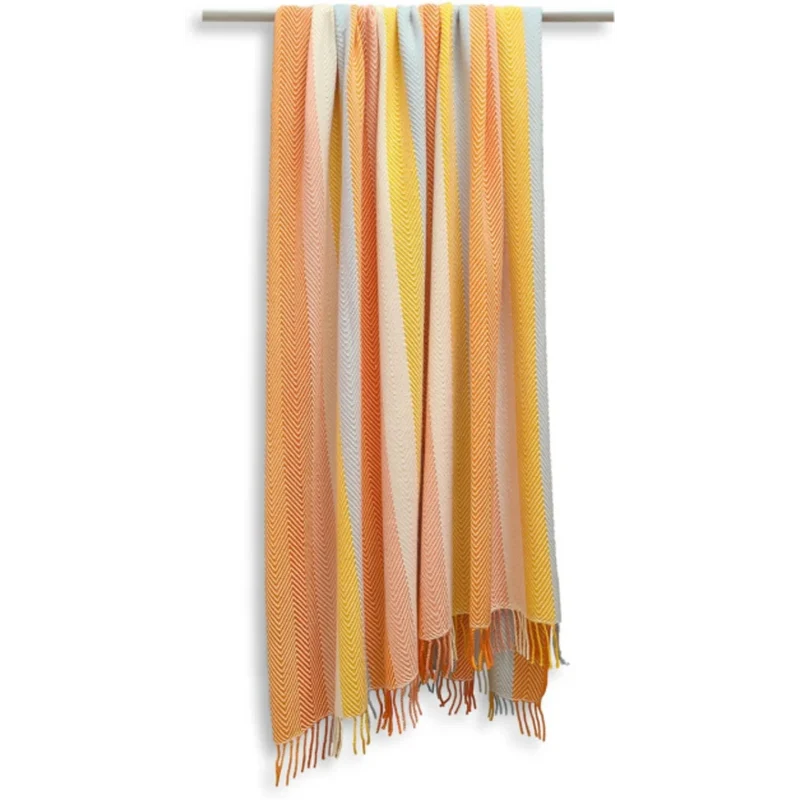 Decke mit Fischgrät-Muster