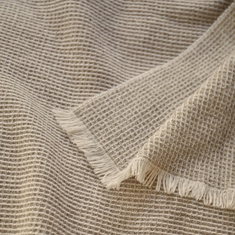 Merinodecke Raiana [Beige & Natur]