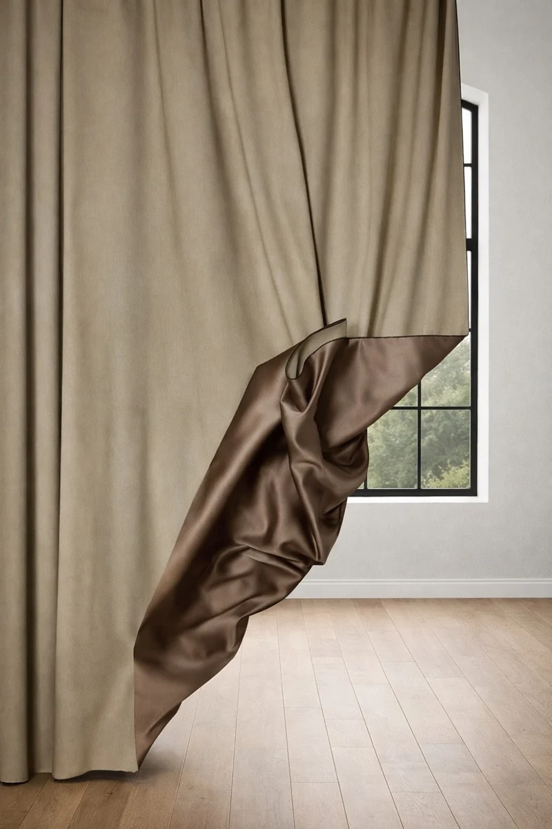 Blackout Curtains “Nightfall” in Tobacco Color