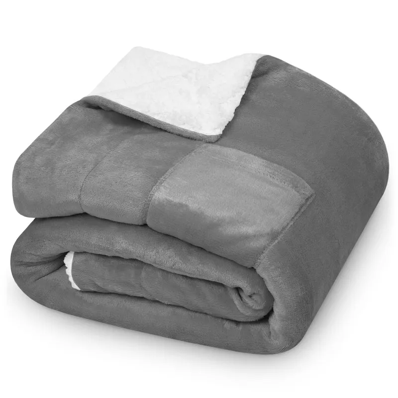 Kuscheldecke doppelseitig | Flauschige 260 g/m² Rückseite und 220 g/m² Flanell | Für Sofa, Bett und gemütliche Winterabende