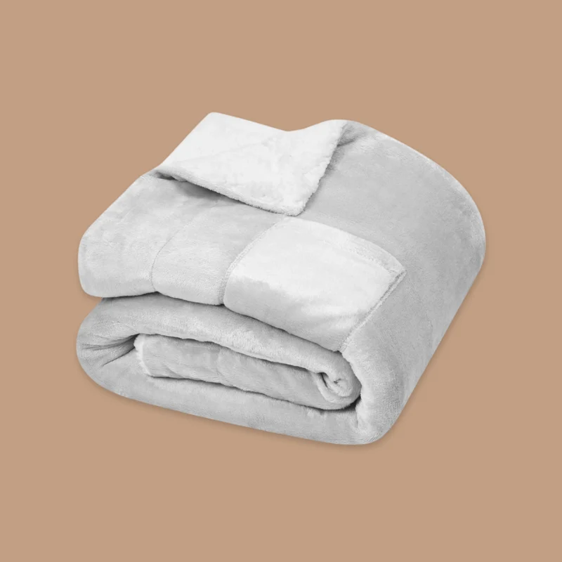 Kuscheldecke doppelseitig | Flauschige 260 g/m² Rückseite und 220 g/m² Flanell | Für Sofa, Bett und gemütliche Winterabende