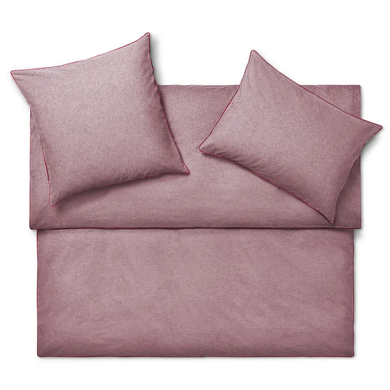 Feine Baumwoll Flanell Bettwäsche "PEPE", Rouge