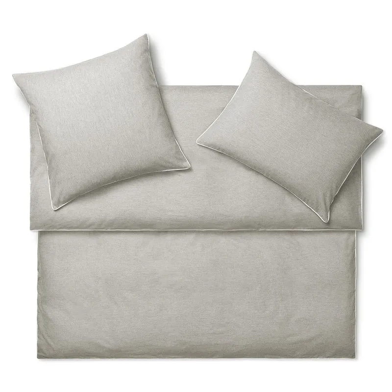 Feine Baumwoll Flanell Bettwäsche "PEPE", Gris
