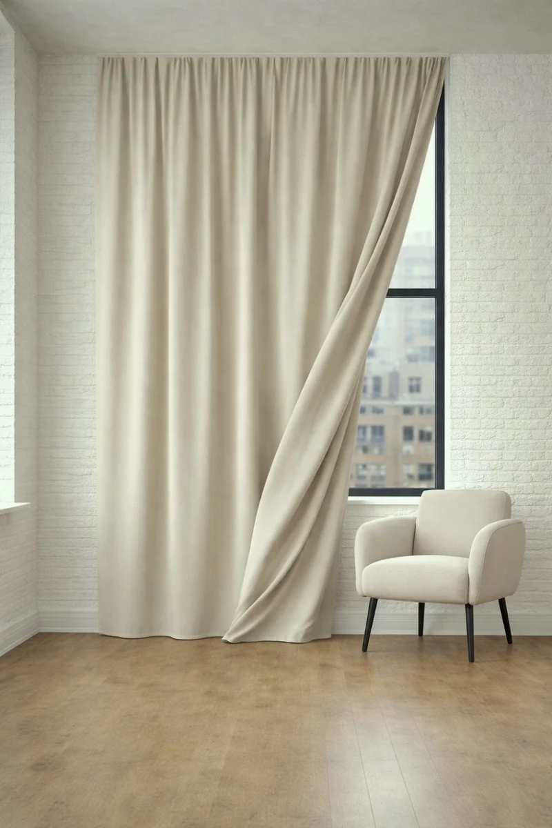 Blackout Curtains “Nightfall” in Flax Color