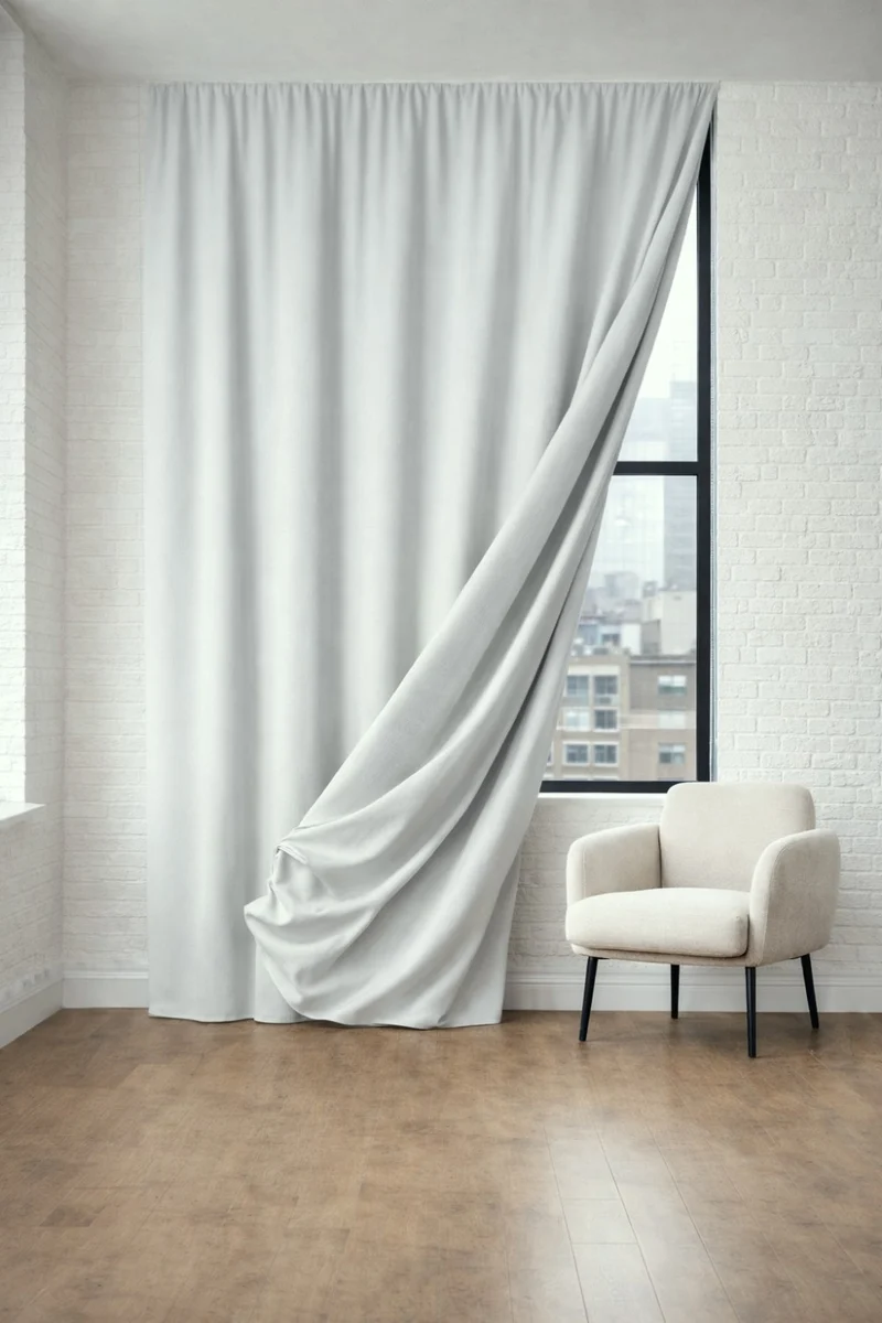 Blackout Curtains “Nightfall” in Light Grey Color