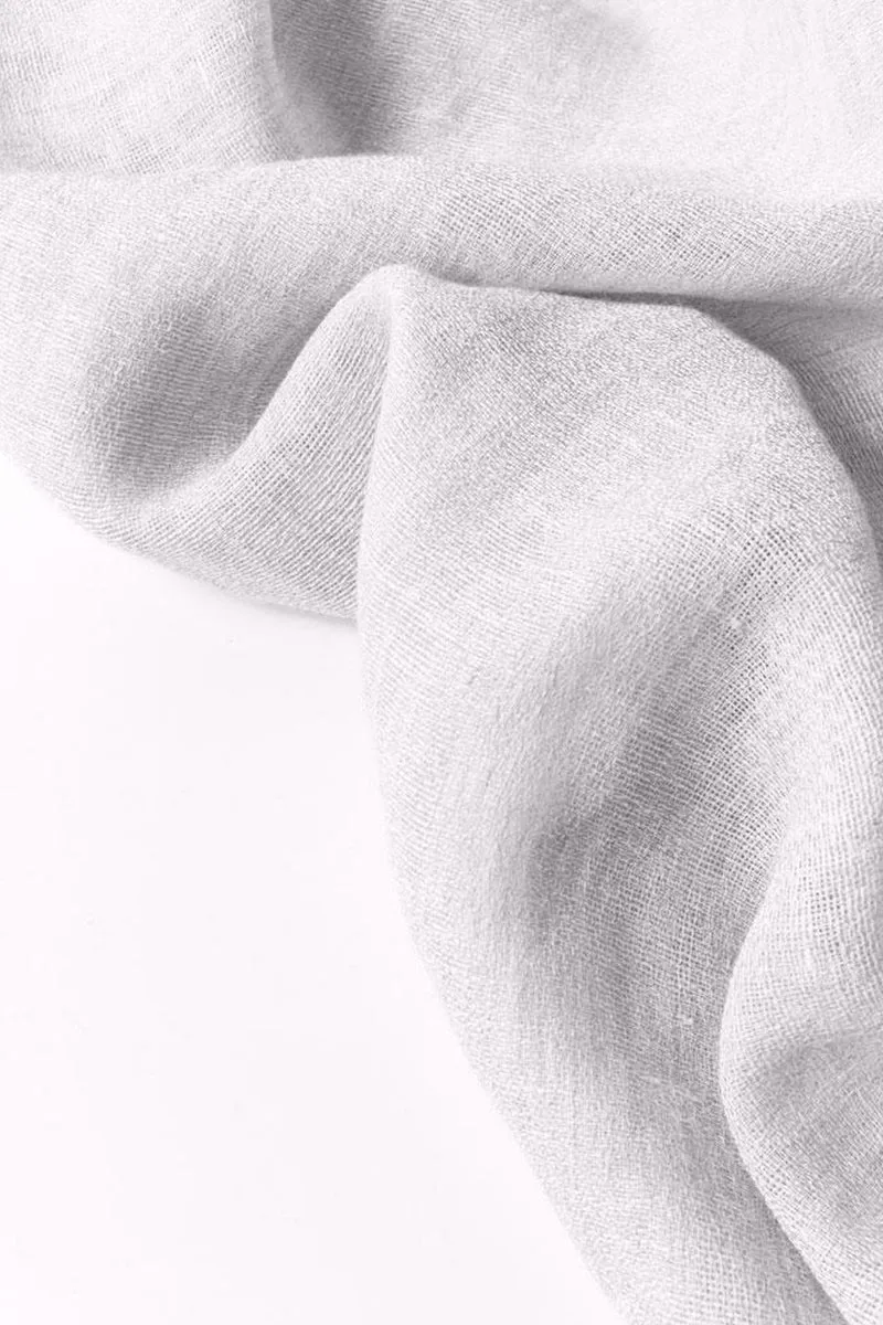 Wool & Linen Curtains "Lana Calma" in Natural White Color