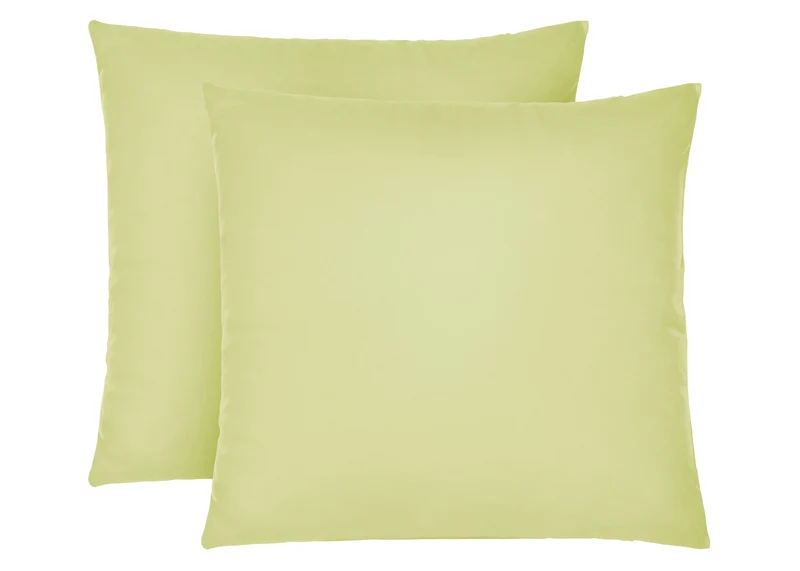 Jersey Kissenbezug 2er Set aus 100 % Baumwolle | Elastisch und weich | 80×80 oder 40×40 cm | Waschbar bei 60 °C