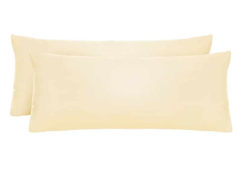 Jersey Kissenbezug 2er Set aus 100 % Baumwolle | Elastisch und weich | 80×80 oder 40×40 cm | Waschbar bei 60 °C