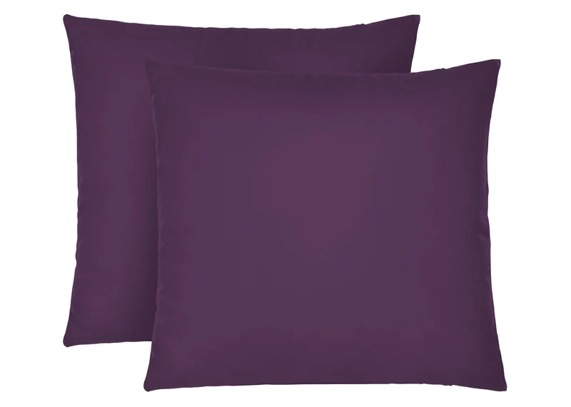 Jersey Kissenbezug 2er Set aus 100 % Baumwolle | Elastisch und weich | 80×80 oder 40×40 cm | Waschbar bei 60 °C