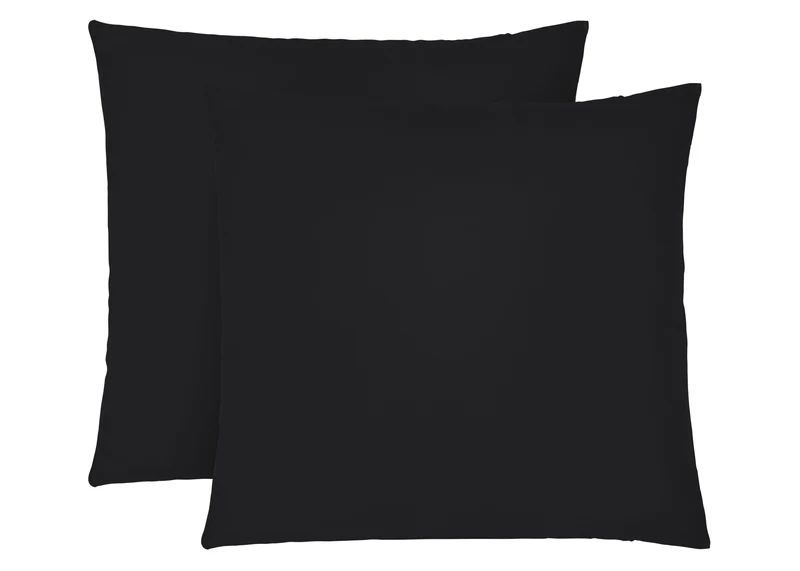 Jersey Kissenbezug 2er Set aus 100 % Baumwolle | Elastisch und weich | 80×80 oder 40×40 cm | Waschbar bei 60 °C