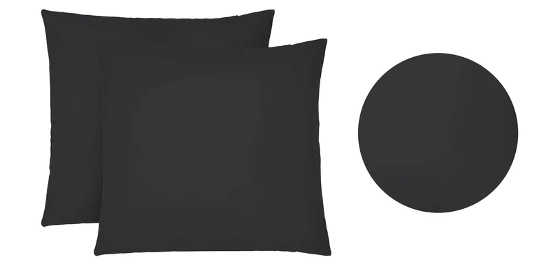 Jersey Kissenbezug 2er Set aus 100 % Baumwolle | Elastisch und weich | 80×80 oder 40×40 cm | Waschbar bei 60 °C