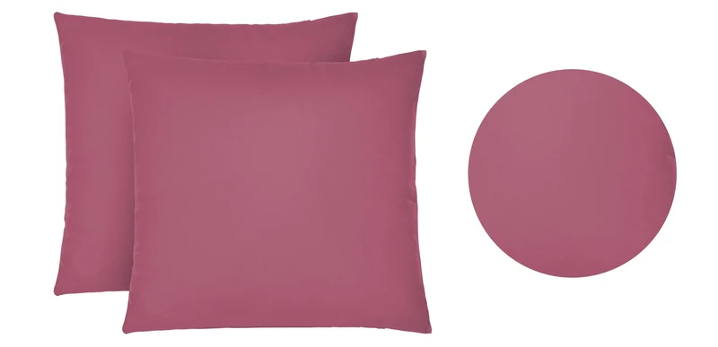 Jersey Kissenbezug 2er Set aus 100 % Baumwolle | Elastisch und weich | 80×80 oder 40×40 cm | Waschbar bei 60 °C