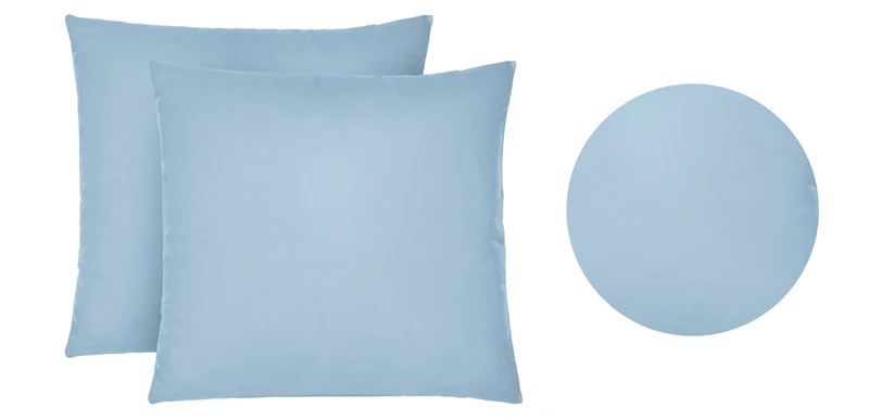 Jersey Kissenbezug 2er Set aus 100 % Baumwolle | Elastisch und weich | 80×80 oder 40×40 cm | Waschbar bei 60 °C
