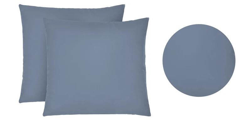 Jersey Kissenbezug 2er Set aus 100 % Baumwolle | Elastisch und weich | 80×80 oder 40×40 cm | Waschbar bei 60 °C