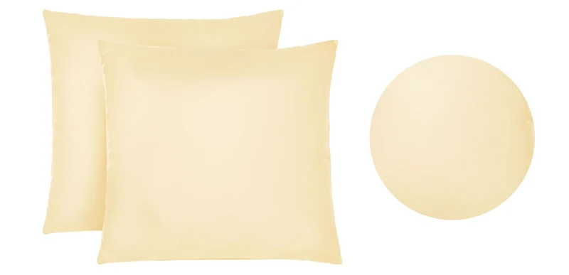 Jersey Kissenbezug 2er Set aus 100 % Baumwolle | Elastisch und weich | 80×80 oder 40×40 cm | Waschbar bei 60 °C