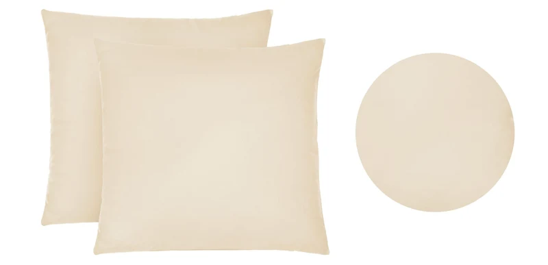 Jersey Kissenbezug 2er Set aus 100 % Baumwolle | Elastisch und weich | 80×80 oder 40×40 cm | Waschbar bei 60 °C